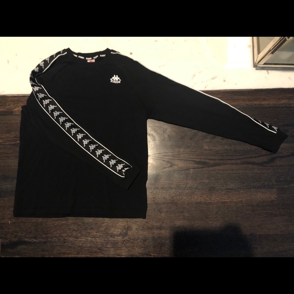 Kappa 222 Banda Auyen Long Sleeve Black Mens Sz M